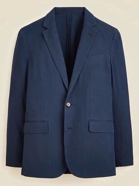 J. Crew Ludlow Slim-fit Unstructured Suit Jacket Irish Cotton-linen Blend NWOT